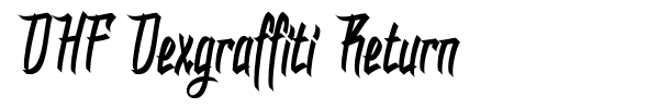 DHF Dexgraffiti Return font preview